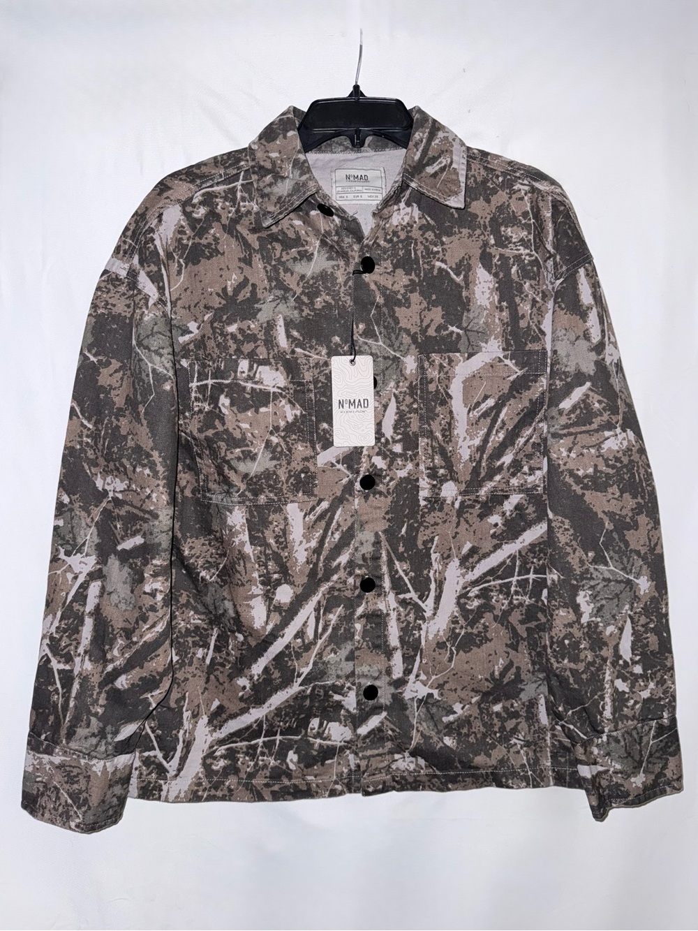 NWT NoMad by Craft + Flow Huff Tree Camouflage Shirt Jacket Size Small